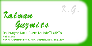 kalman guzmits business card